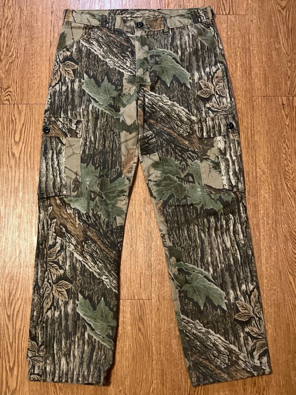 Vintage 90s Liberty Realtree Original Camo Cargo Pants Mens 36x32 Tree Bark USA